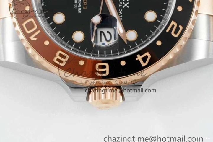 MiroTime 0420 Durable GMT-Master II 126711 CHNR Black Brown Ceramic Clean Factory 1:1 Best Edition on SS RG Bracelet VR 2108